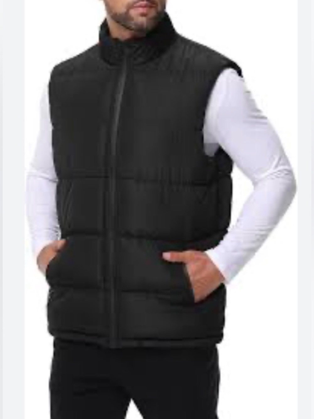 Old Navy Men's Puffer Vest Black Men’s